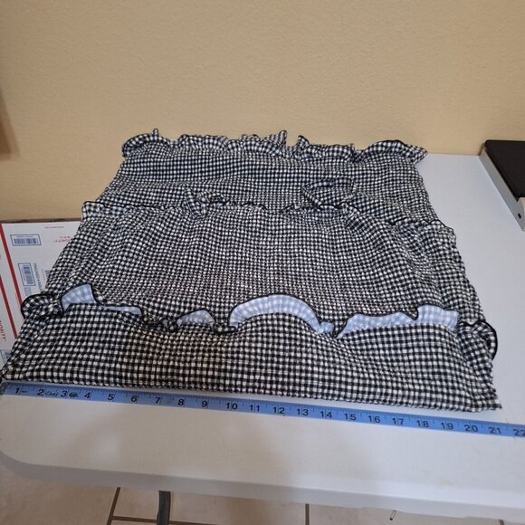 Fully Smocked Dress Ruffled Gingham Tiered Dress 3XL/3X Cottage Beach Coquett - Picture 8 of 11